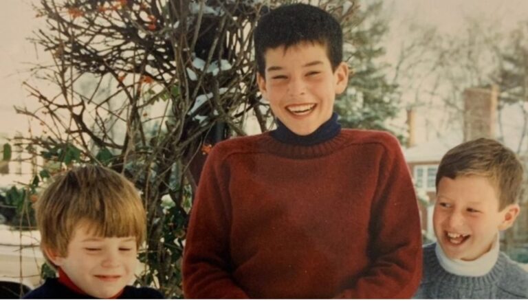 Ryan Day With His Two Younger Brothers, Chris And Tim