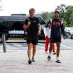 Tyson With His New Bear’s Teammate Tyler Scott
