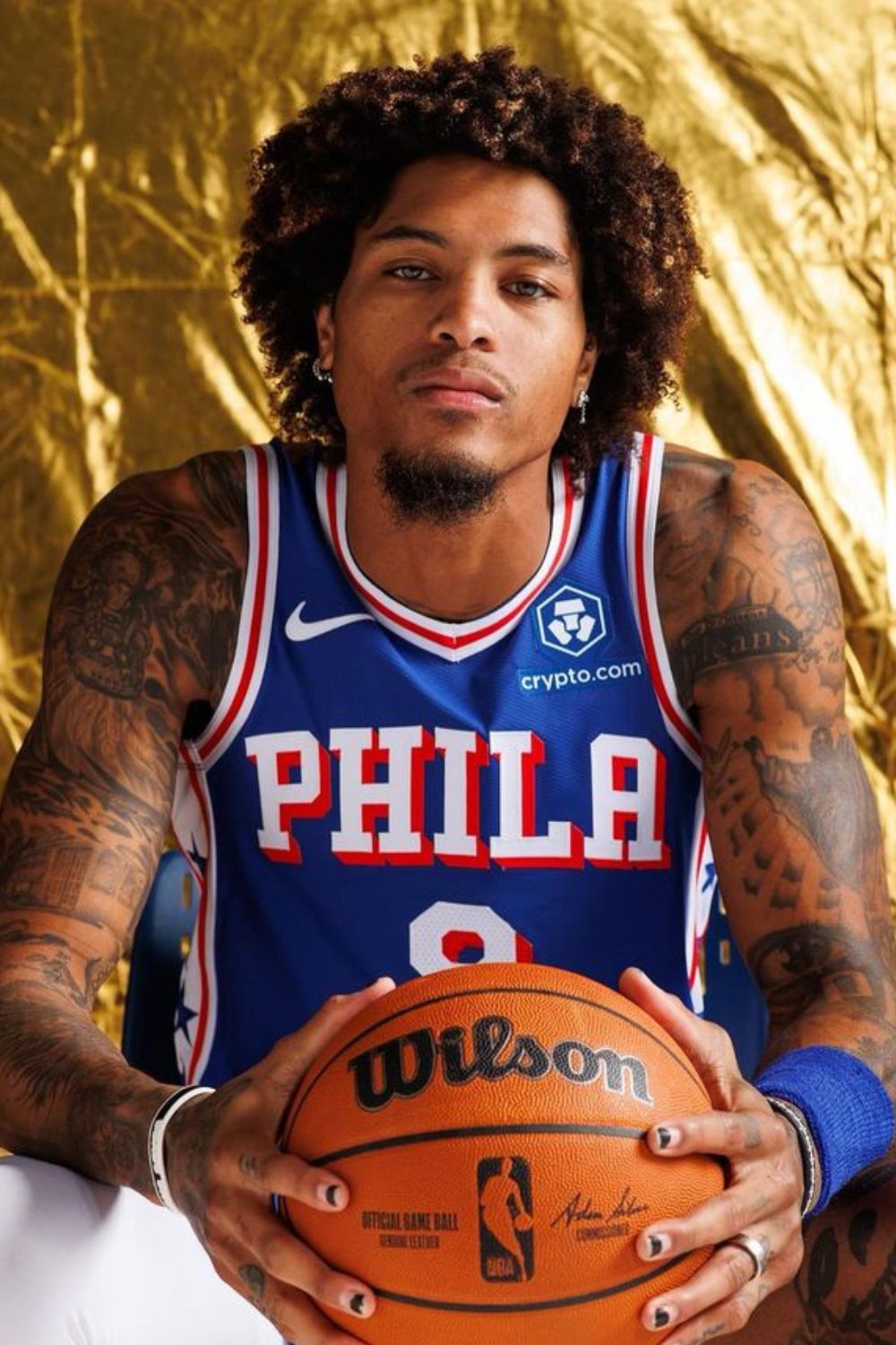 NBA Athlete Kelly Oubre Jr In New 76ers Strips