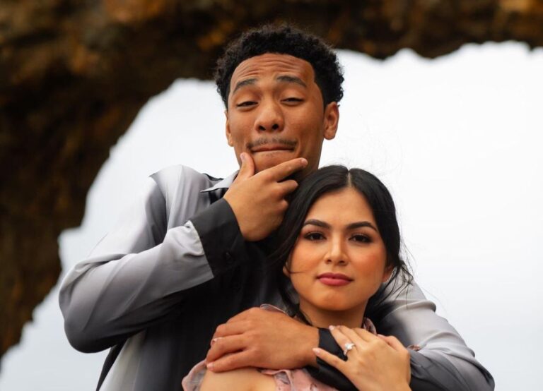 Camryn Bynum With His Wife
