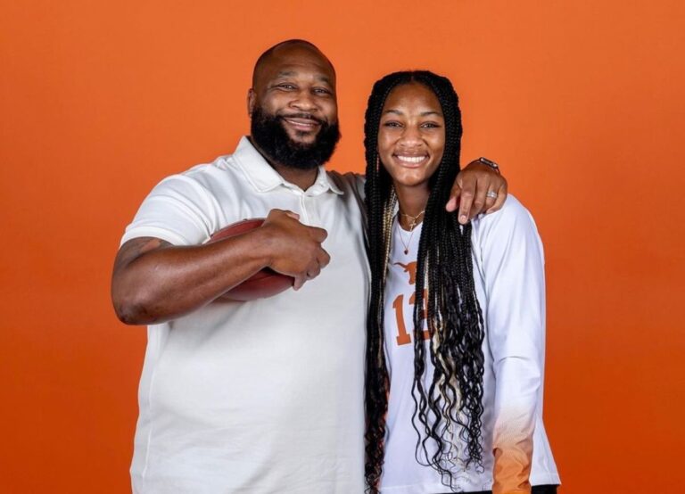 Marcus Spears With His Daughter