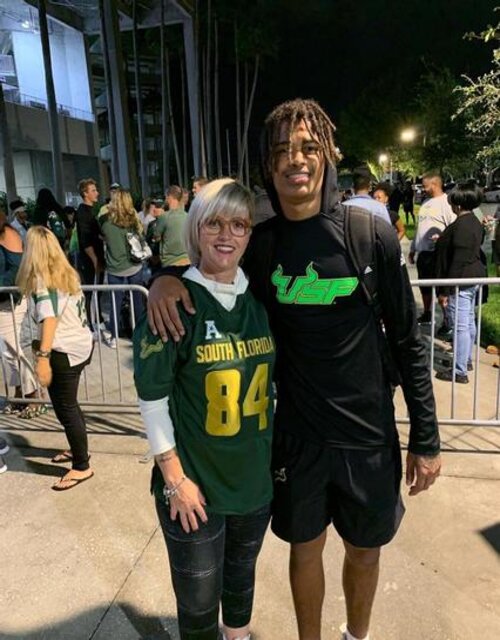 Xavier Weaver And His Mother Nadine