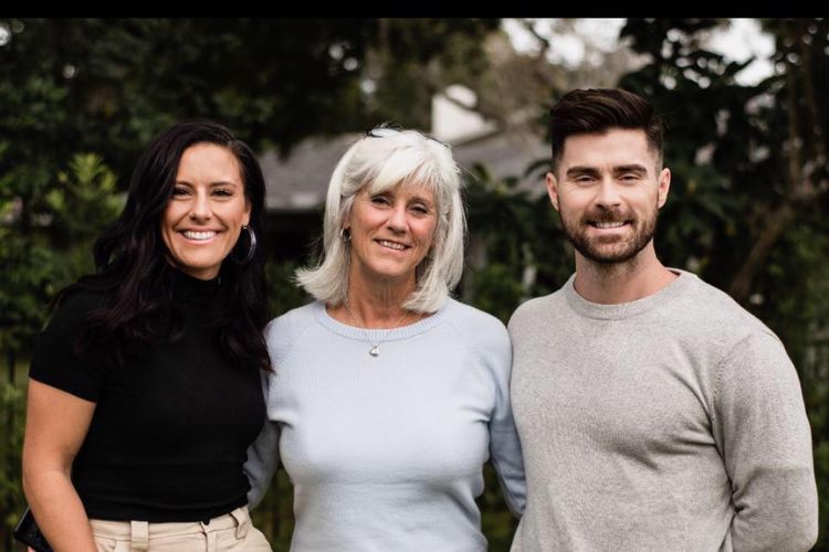 Ali Krieger And Her Brother, Kyle Pictured With Their Mom, Debbie Alongi 