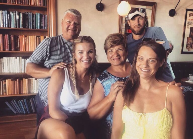 Allie Clifton Pictured With Her Husband, Jason Kalsow (Right) And Her Parents, Kim And Bill