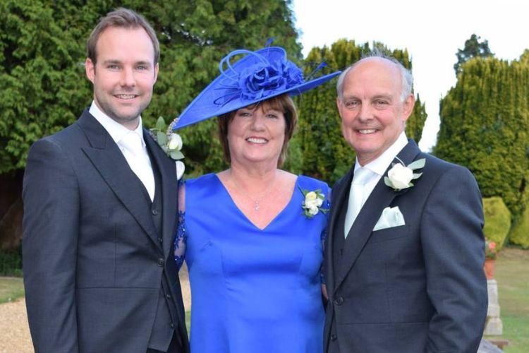 James Pictured With Ann And Jerry On His Wedding Day In 2015