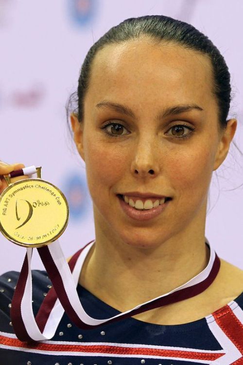 Beth Tweddle Poses With Her Medal During Her Heyday 