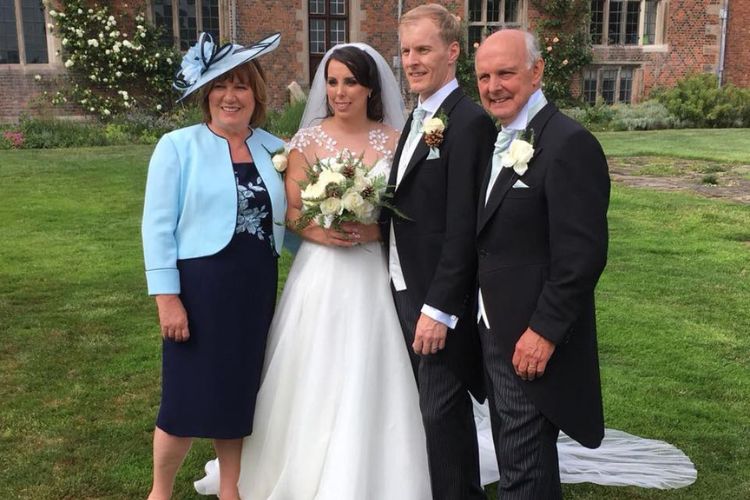 Beth Tweddle Pictured With Her Parents, Ann, And Jerry On Her Wedding Day With Husband Andy Allen In 2018