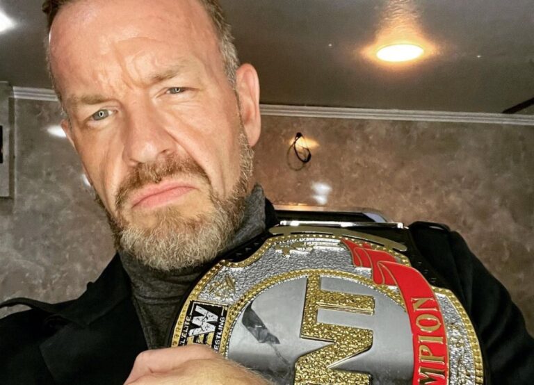 Christian Cage Poses With AEW Belt On Instagram