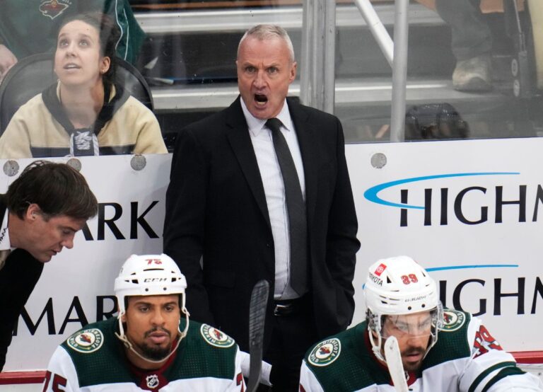 Dean Evason Pictured Instructing Players From The Sideline