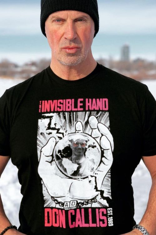 Don Callis Pictured Wearing His Merch Invisible Hand In January 2021