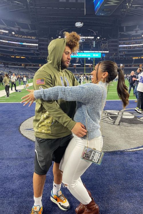 Grant And Josie Share A Sweet Moment While At AT&T Stadium In December 2022