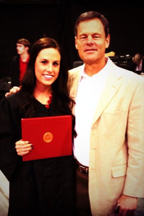 Laura Cook Pictured With Her Father, John Cook, As She Graduated From The University of Nebraska In 2013