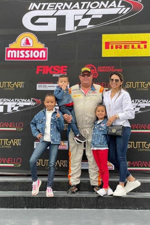 Mark Mathys Pictured With His Family During A Race Event Last Year 