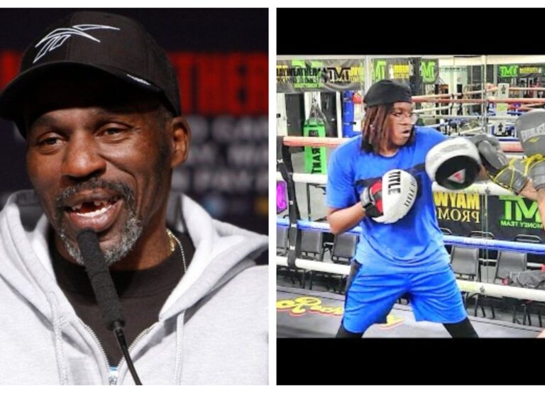 Roger Mayweather Son, LehKei Mayweather Trains Boxer At Mayweather Boxing Club