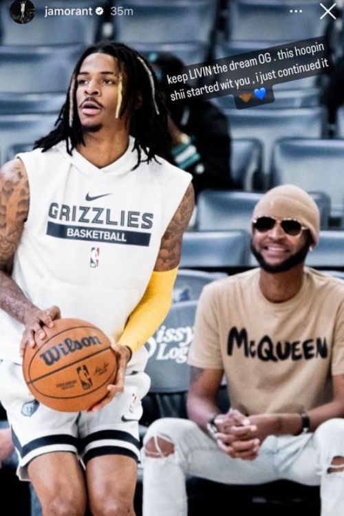 Ja Morant Shows Love To His Dad, Tee Morant On His Instagram Story 