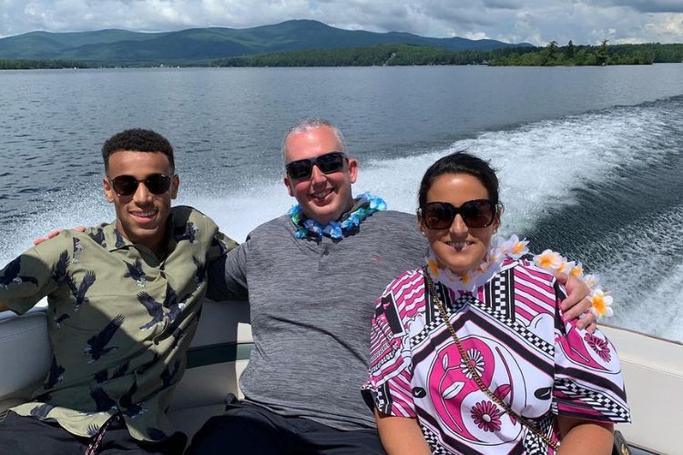 Tyler Adams Pictured With His Parents, Darryl, And Melissa During A Trip In 2020