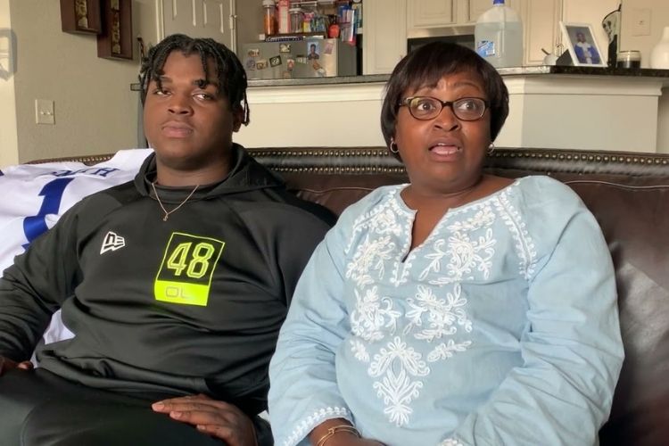 Tyler Smith Pictured With His Mother, Patricia Smith During An Interview In 2022