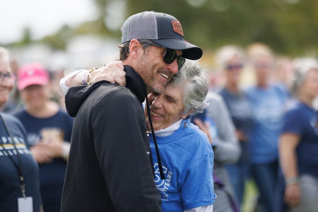 Patrick Dempsey Hugging His Mother 