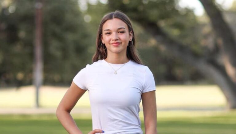American High School Volleyball Player Mya Allen