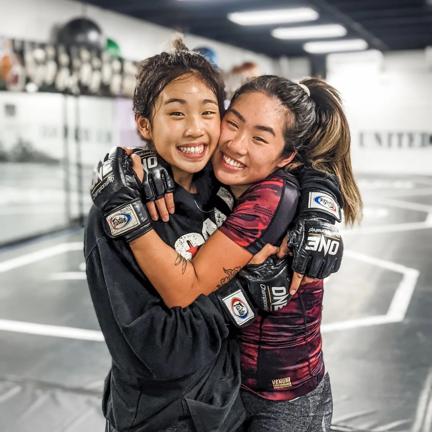 Angela Lee With Her Sister Victoria