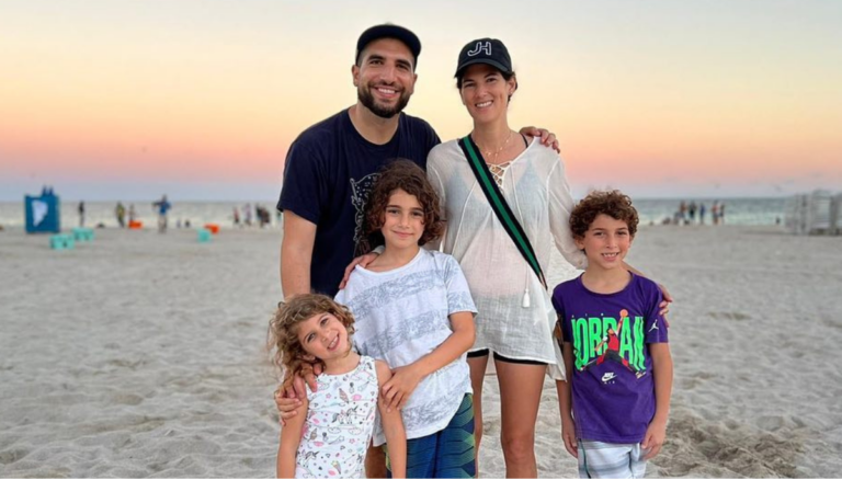Ariel Helwani And His Wife Jaclyn Stein With Their Three Kids