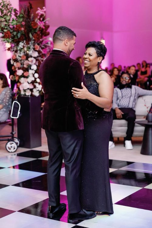 Bubba Wallace Dancing With His Mother On His Wedding Night