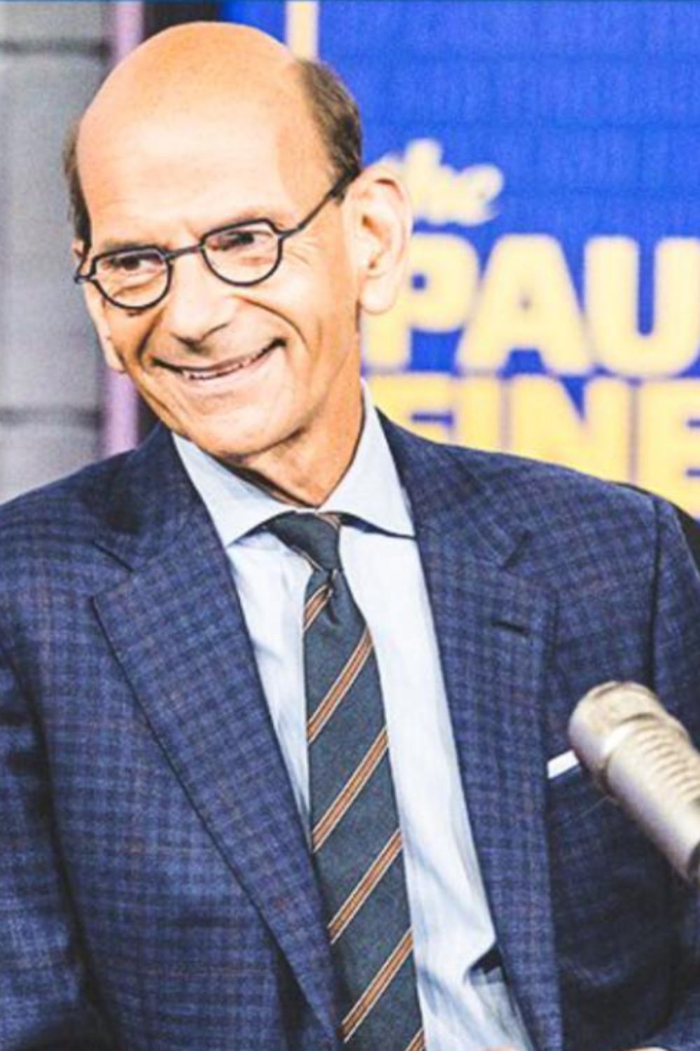 Paul Finebaum captured in a photograph in his talk show