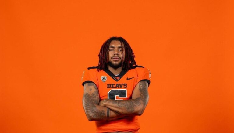 College Football Running Back Damien Martinez