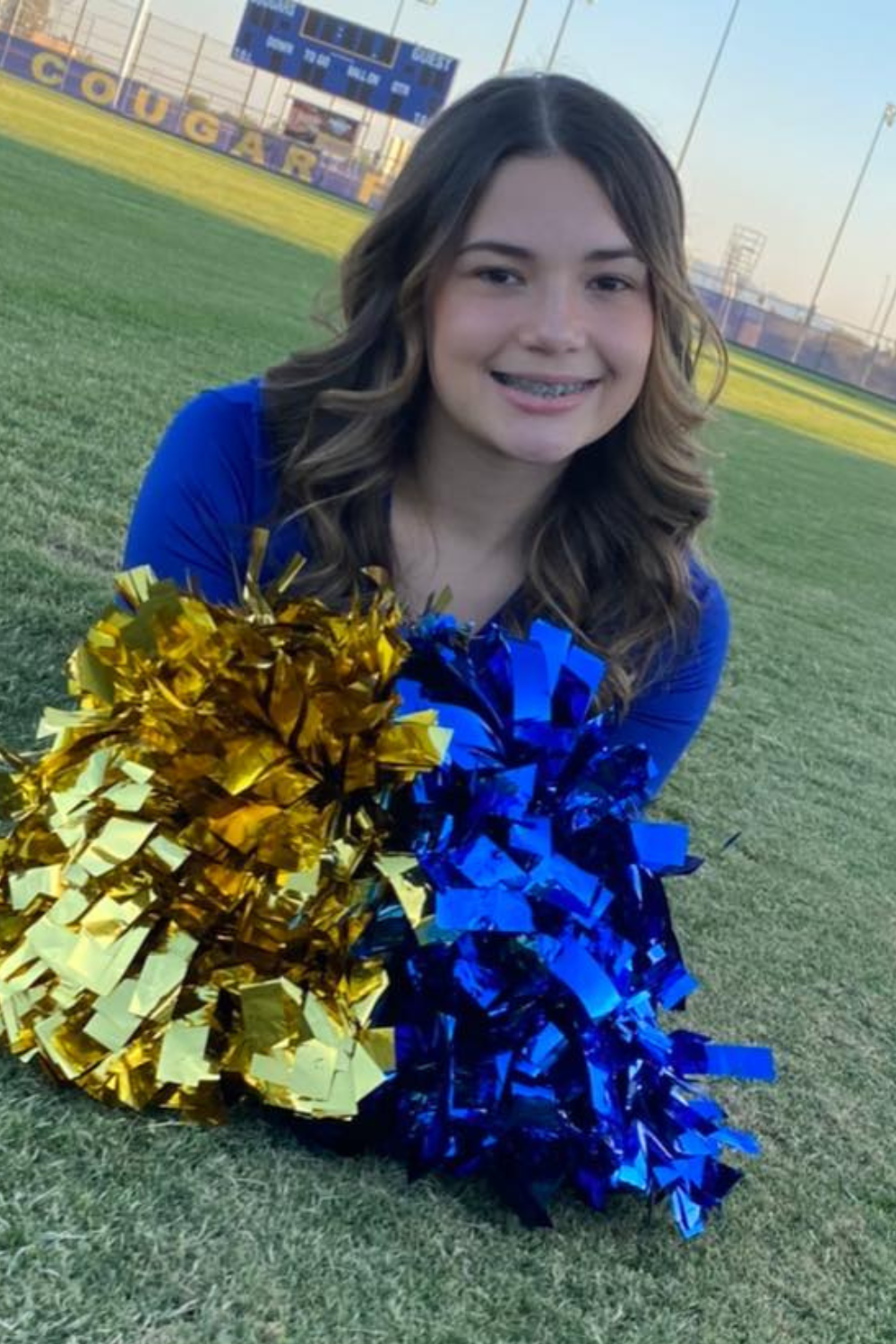 Hailey Stephens, Cheeleader With The Cougar Spiritline