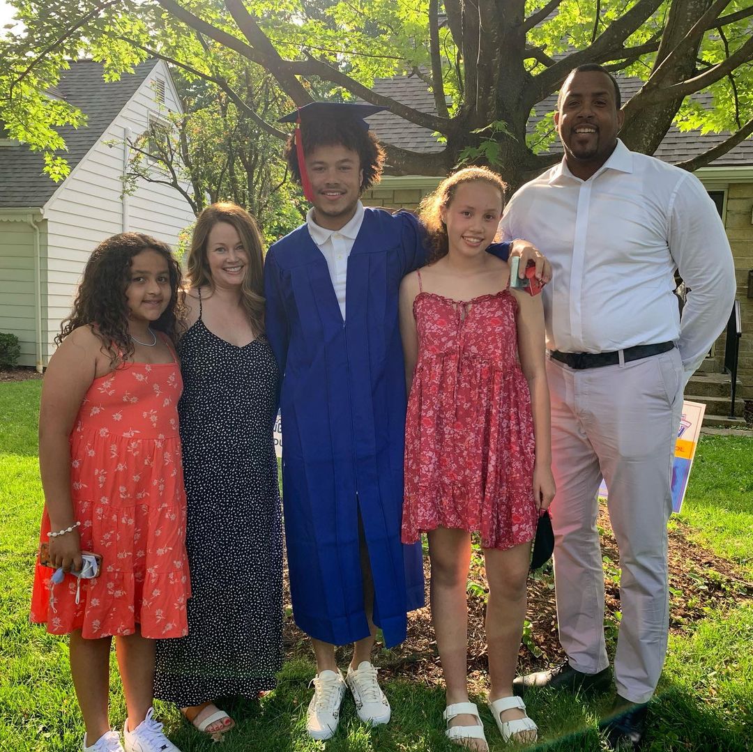 Jalen With Whitney, James And Sisters