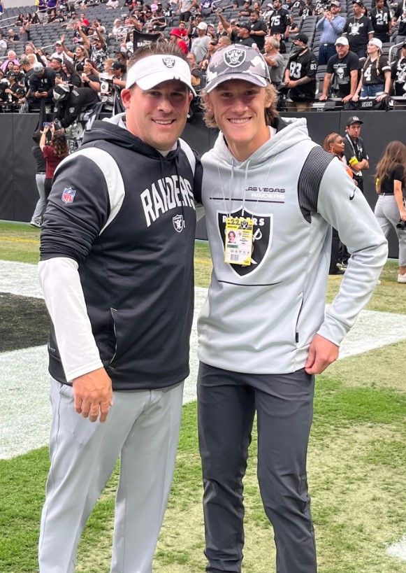 Josh McDaniels With His Son Jack