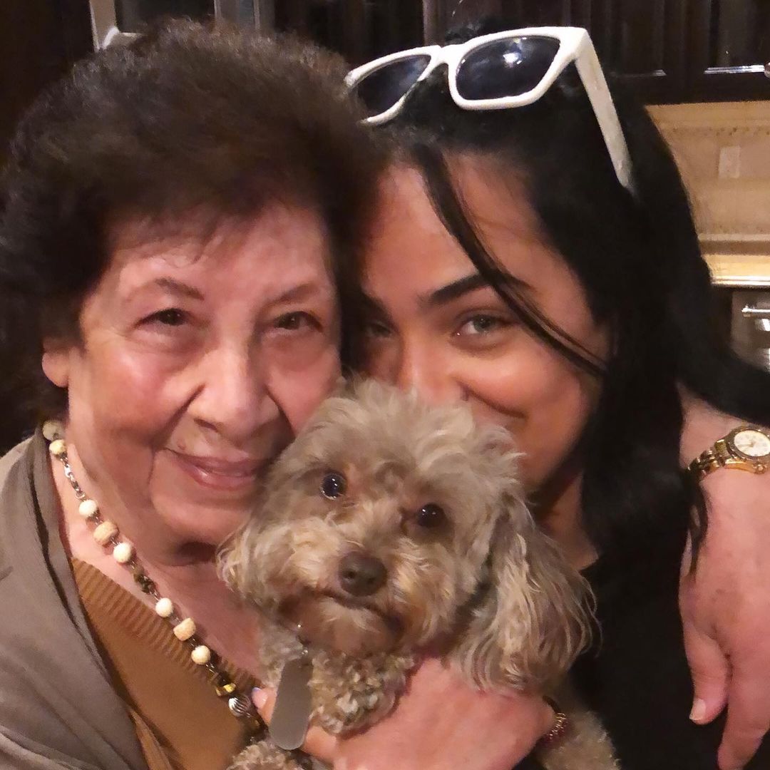 Joumana Kidd With Her Mother Souad Samaha