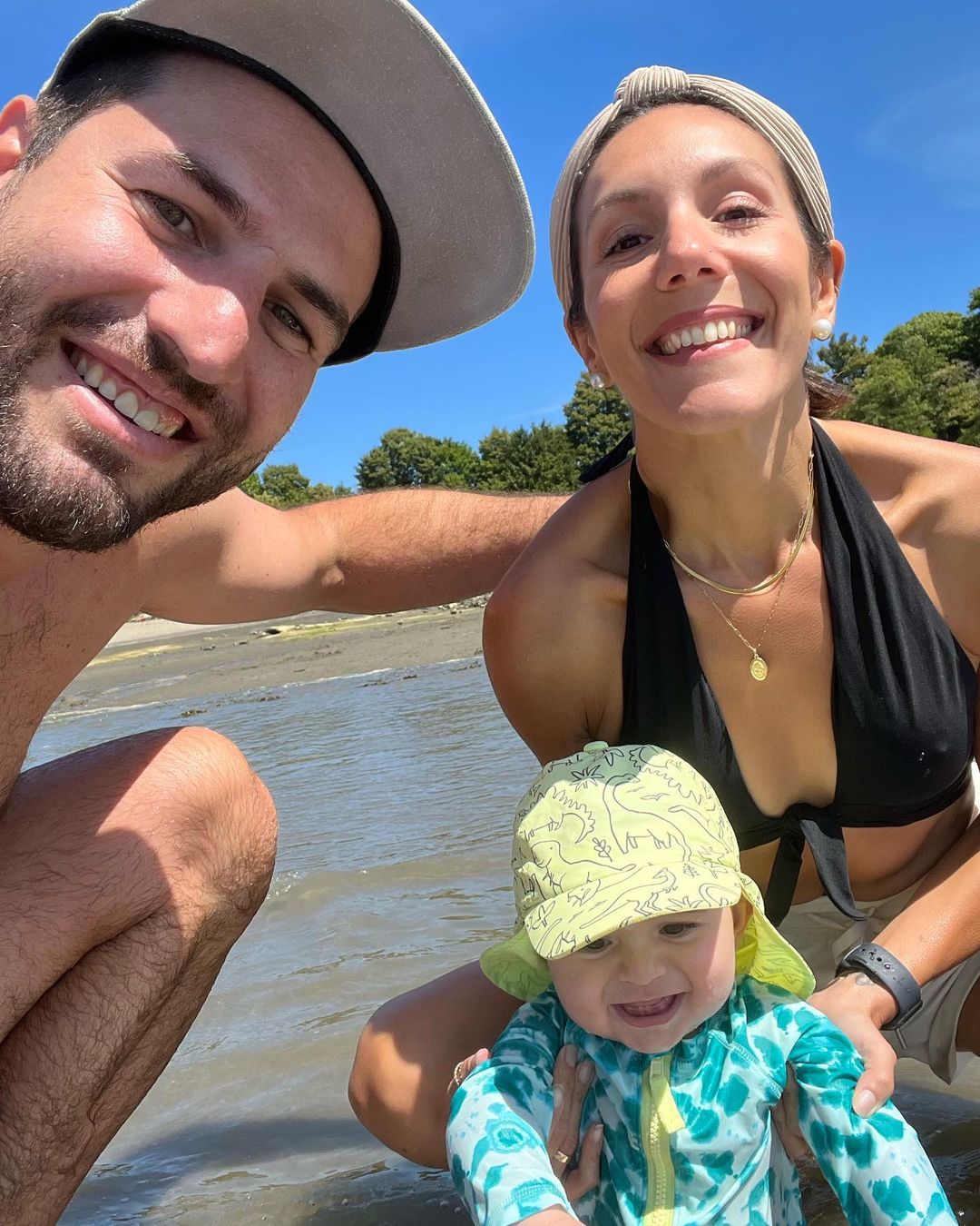 Kyle Beach With His Wife & Son