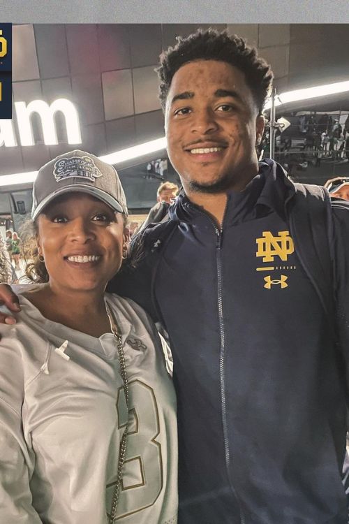 Logan Diggs With His Mother AJ Diggs 