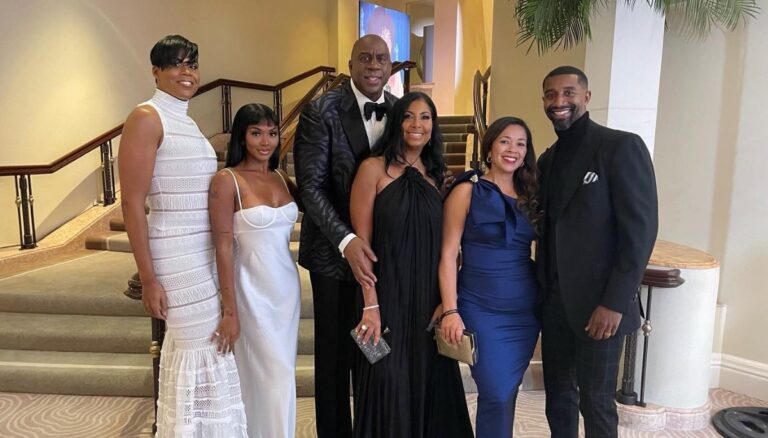 Magic Johnson With His Family- Father Of Three Kids