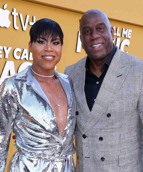 Magic Johnson With His Second-Born Son, EJ, Who Is Openly Gay