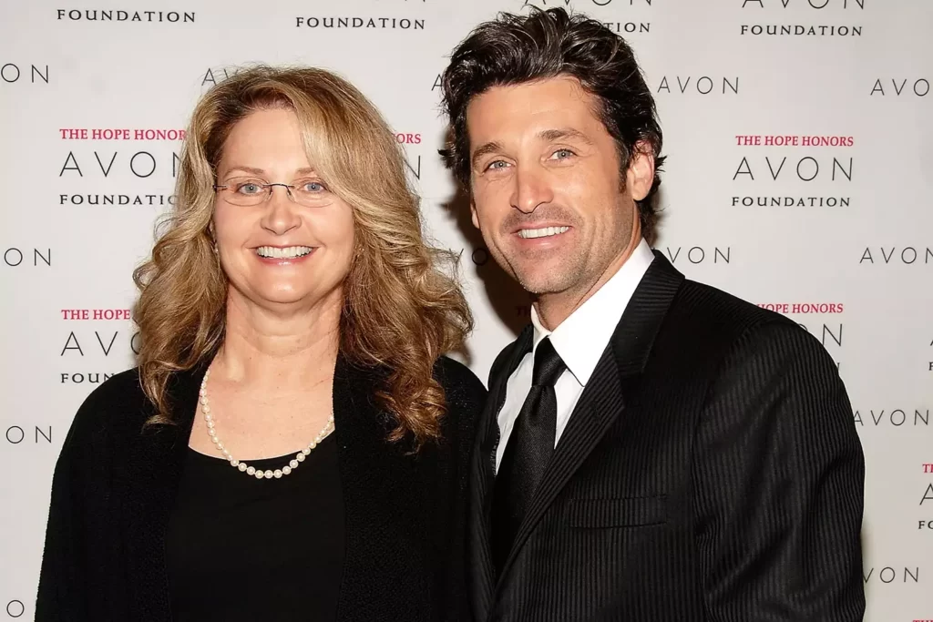 Patrick Dempsey With His Sister Mary
