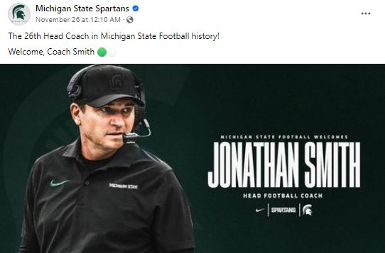 Michigan State Spartans Announces Jonathan Smith As Their 26th Head Coach