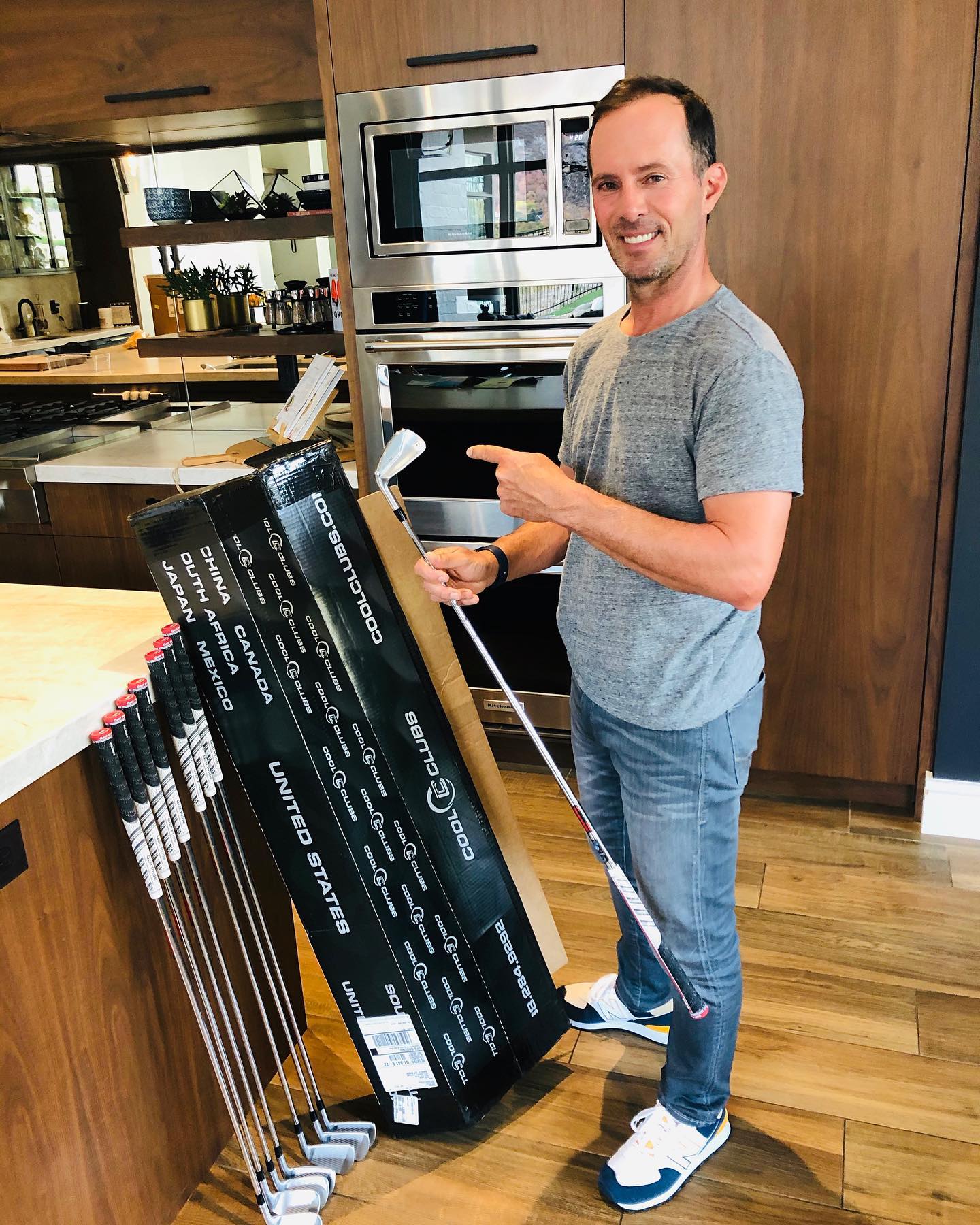 Mike Weir With His Taylor Made Golf Clubs