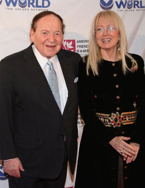 Miriam Adelson With Her Now-Late Husband Sheldon Adelson, The Founder Of LVS Corp