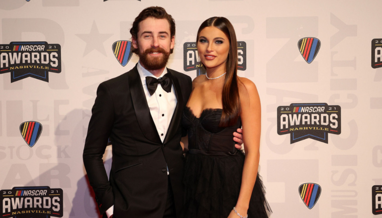 NASCAR Star Ryan With Gianna At NASCAR Awards
