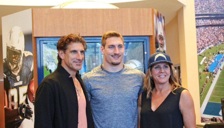 NFL Player Joey Bosa With His Father And Mother