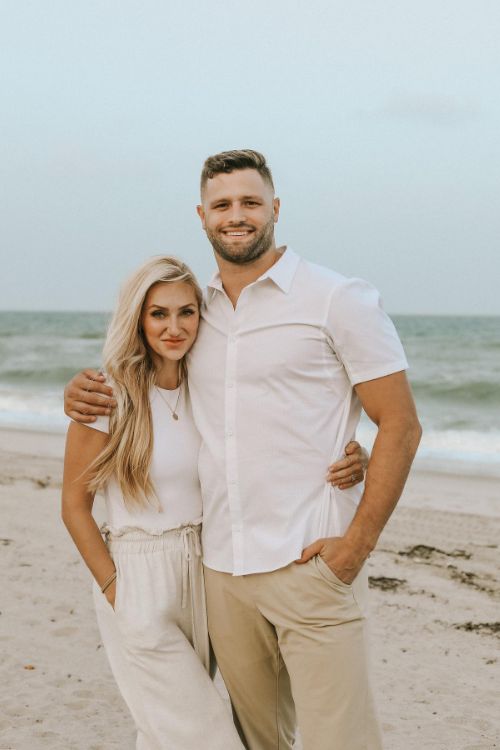 NFL Player Vince Biegel With His Wife, Sarah