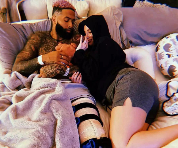 Odell Beckham Jr And His Ex Lauren Wood With Their Son Zydn