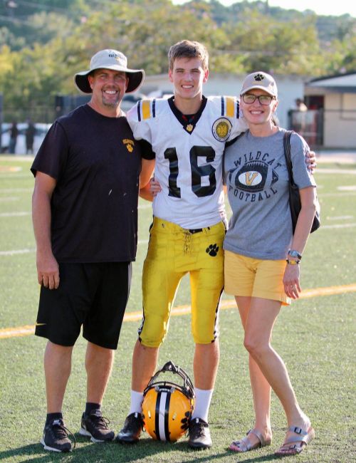 Tate Rodemaker With His Parents- Father, Alan, And Mother, Leah