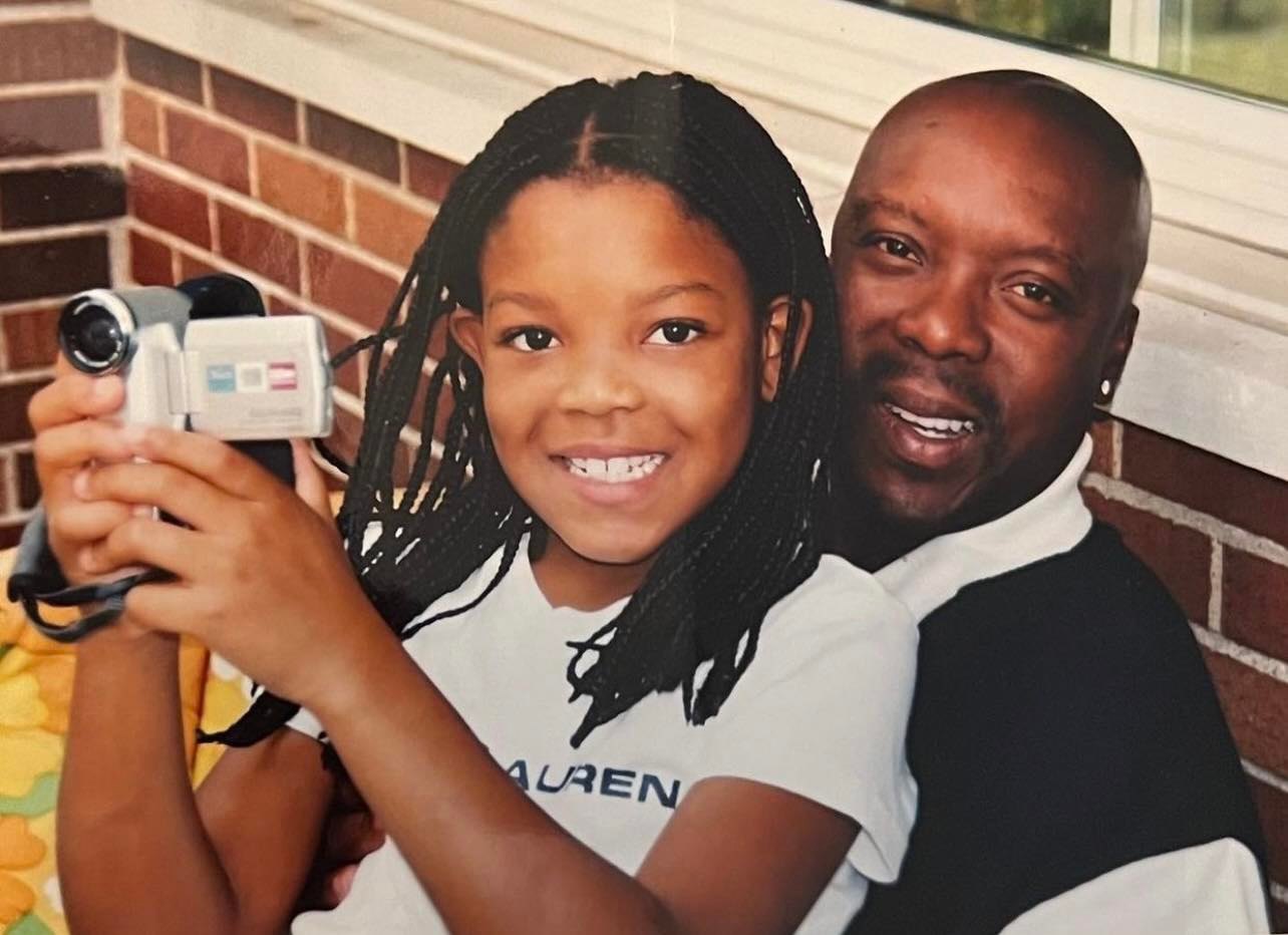 Taylor Coleman As A Child With Her Father