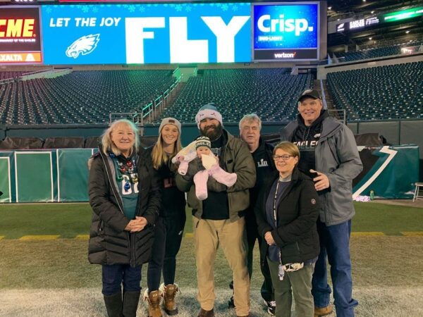 The Kelce Family With Their New Born Wyatt In December 24, 2019