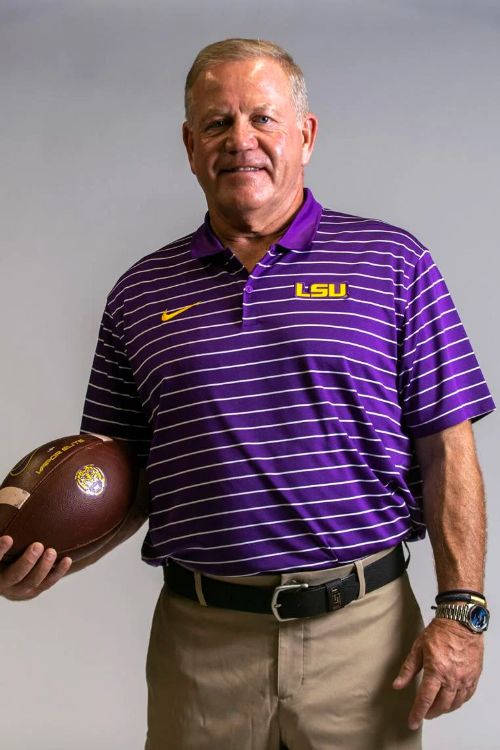 The LSU Head Coach Brian Kelly