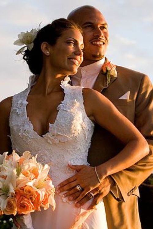 The Coach With His Wife On Their Wedding Day