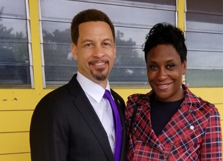Chris Broussard With His Wife